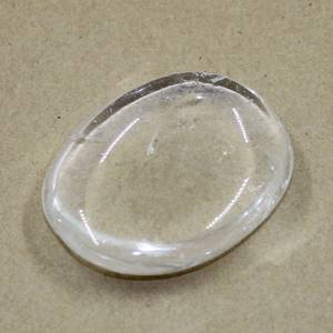 Flat Meditation Stones: Clear Quartz Flatstone
