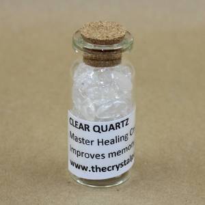 Bottle Clear Quartz Chip