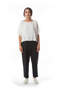 All — The Cupboard: Diane Burkhardt Kazuki Linen Side Panel Pant