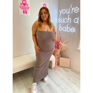 Size 22: Taupe Bubble Dress - 20