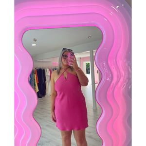 Size 14 16: Andie Satin Halter Dress