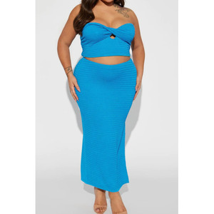 Size 18 20: Sapphire Textured Set