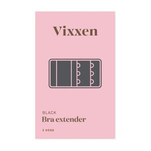 Bra Extender 3 Hook Black
