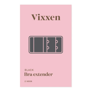 Bra Extender 2 Hook Black