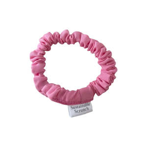 Scrunchies: Curvy Rentals Pink Scrunchie - Small