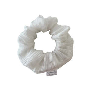 Scrunchies: POPPY Scrunchie - White