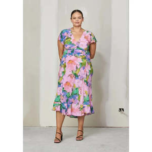 Dream Floral Kata Silk Midi Dress - 20