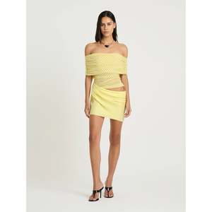 Yellow Spot Nico Off Shoulder Mini