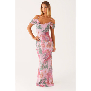 Pink Floral Seline Maxi