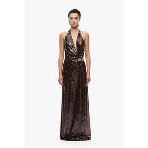 Chocolate Devon Sequin Maxi