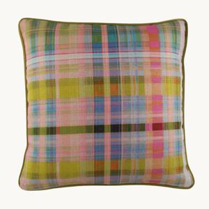 Yellow Cushions: Tattie Check Cushion