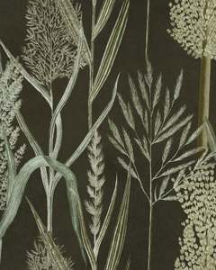 The Wetlands Collection: RIVERSIDE FLORA Anthracite wallpaper