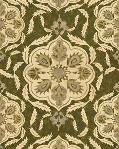 The Wetlands Collection: OTTOMAN Green wallpaper