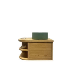 Bathroom Vanities: Mini Maiko Curved Vanity | 600 WIDE