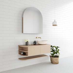 Frontpage: Maiko Curved Vanity | 1400 WIDE