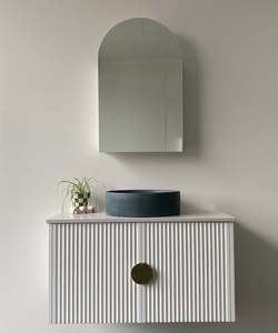 Bathroom Vanities: Ex display Fluted Vanity | SALE