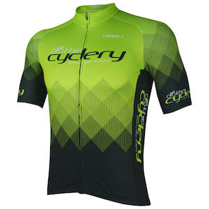 Clothing: THE CYCLERY - Green Diamond Jersey