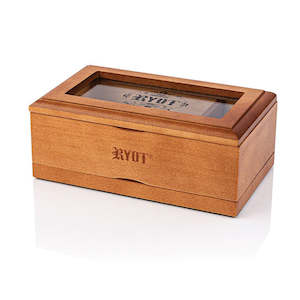 Ryot Including Kannastor: RYOT® - Pollen Collector - Glass Top - Walnut