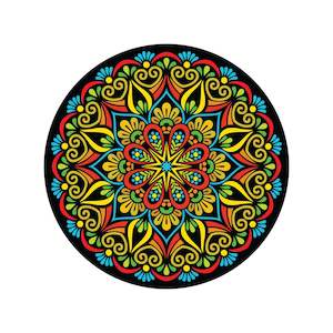 New Stuff: MoodMat - Fleur Les Fleurs - By MoodMats - 8" Circle Cut - Full Colour Print