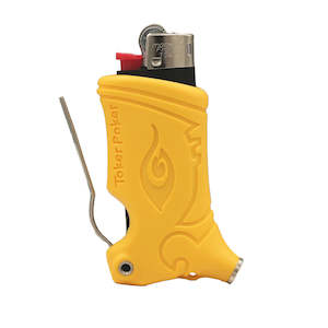 Smoking Supplies: Toker Poker - Mini BiC - Yellow