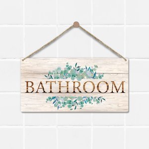 Products: Bathroom Toilet Decor Welcome Sign – The Decor NZ
