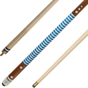 Cue Sport: 57" Nylon Wound Blue Cue - 2pc