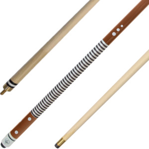 Cue Sport: 57" Nylon Wound White Cue - 2pc