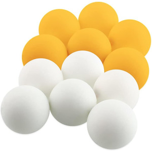 Table Tennis: Table Tennis White & Orange Balls - 12 pk