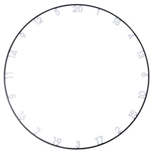 Shopping Darts: Dartboard White Number Ring