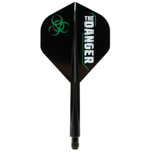 Condor: Condor Axe Flights & Shafts - The Danger - Black - Standard