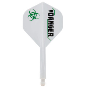 Condor Axe Flights & Shafts - The Danger - White - Standard