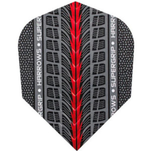 Shopping Darts: Supergrip Flights - Red - Standard
