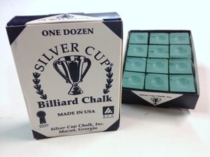 Shopping Cue: Silver Cup Chalk - 12pc