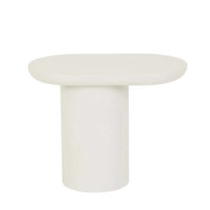 Seb Pedestal Side Table Low Rope