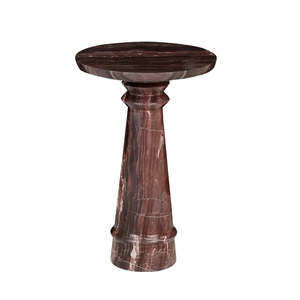 Bedroom: Rufus Jewel Side Table Carmine Marble