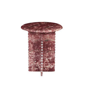 Bedroom: Rufus Fleur Side Table Carmine Marble