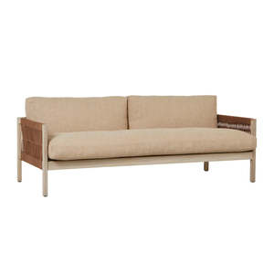 Outdoor: Normandy Linear Three Seater Sofa Sesame