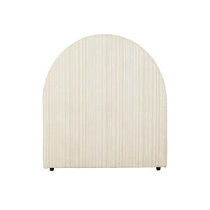 Madrid Arch Bedhead Double Natural Stripe