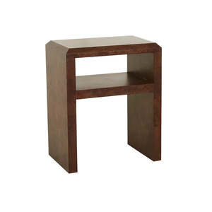 Bedroom: Eva Bedside Chocolate Burl
