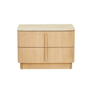 Billie Marble Buffet Marble Bedside Natural