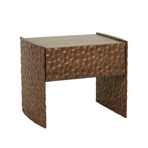 Bedroom: Andes Bedside Mocha Oak