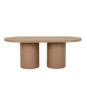 Outdoor: Petra Oval Dining Table Neutral Clay