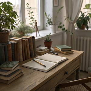 Products: Mila Writing Desk Natural