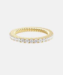 Rings: Trish Peng Full Hoop Diamond Wedding Band