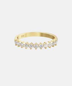 Trish Peng Half Hoop Diamond Eternity Band