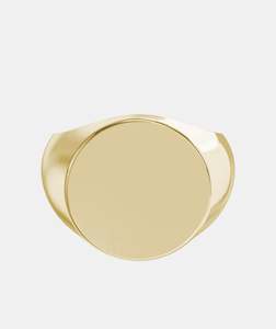 Men's Classic Round Signet Ring