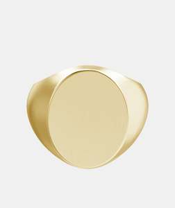 Rings: Men's Classic Oval Signet Ring