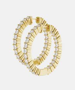 All: Classic Diamond Hoops