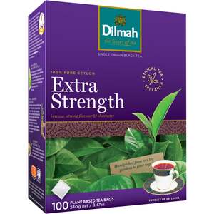 Premium Extra Strength 100% Pure Ceylon 100 Tea Bags
