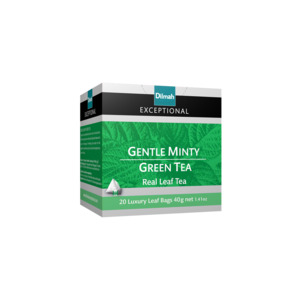 EXCEPTIONAL Gentle Minty Green Tea 20 Pyramid Tea Bags